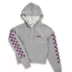(EUC) Vans Bravo Heather Gray Cropped Hoodie. Sz. S
